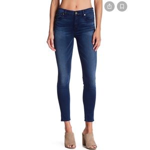 7 For all mankind mid rise ankle skinny jeans